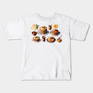 Moroccan Cuisine Food Kitchen in vibrant vector style Kids T-Shirt